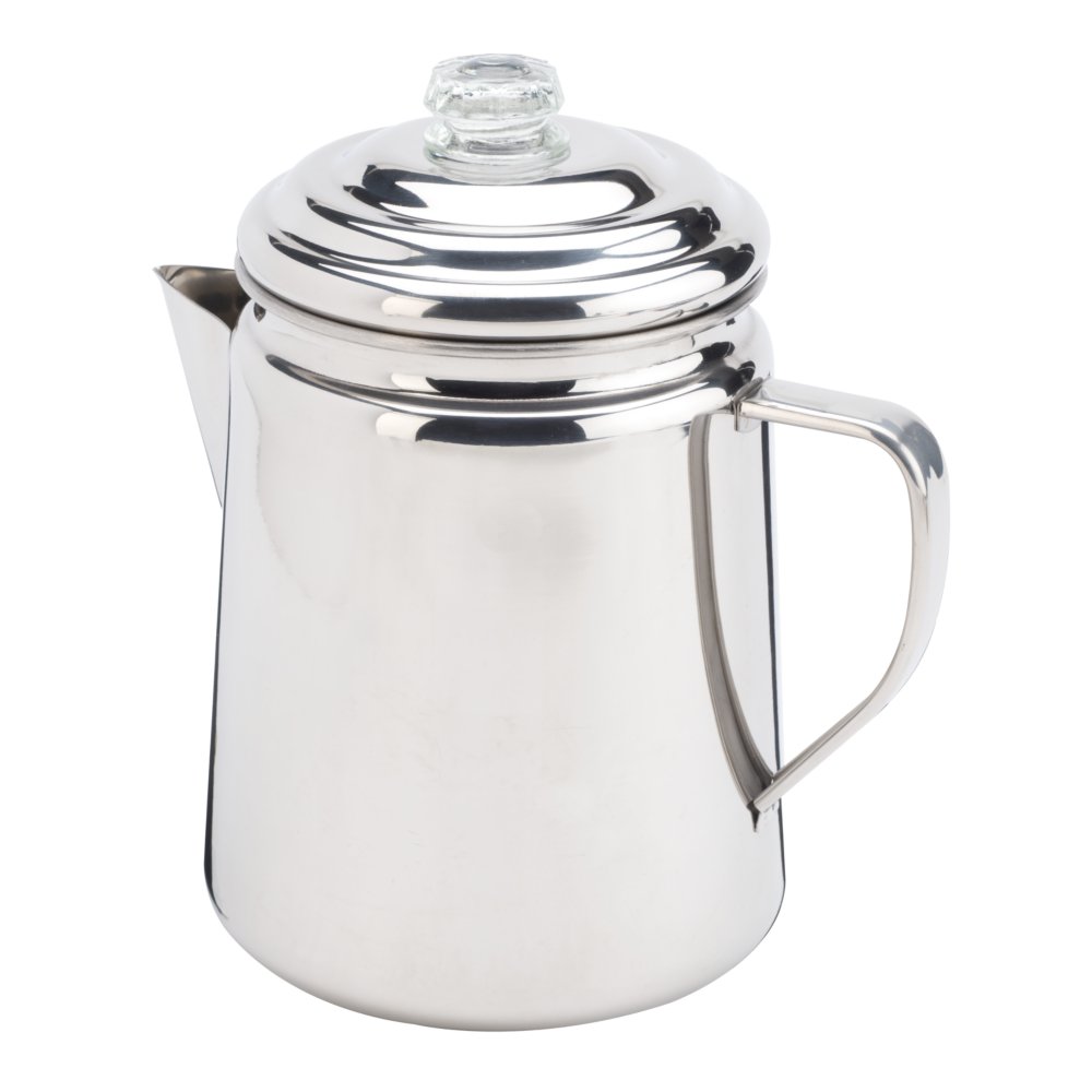 Outdoor Stainless Steel Percolator, 12 Cup